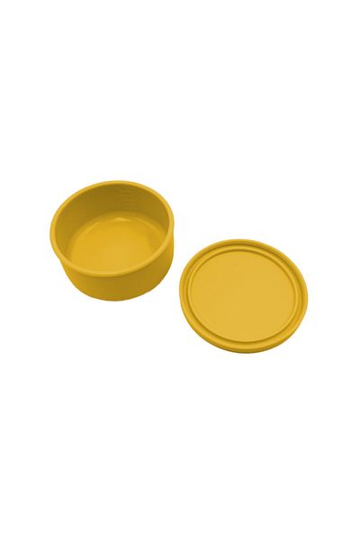 Choice Other 1 1 Yellow Circular Silicone Lunch Box 700ml, Large Capacity Microwave Heated Silicone Fresh-k