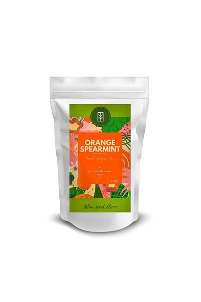 Mim and More Orange Spearmint Tea - Orange Mint Tea, 100 Gr