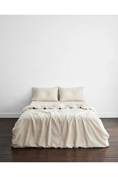 PIRILTI COLLECTION Double Personality Linen Bedding Set (100% Washed French Linen)