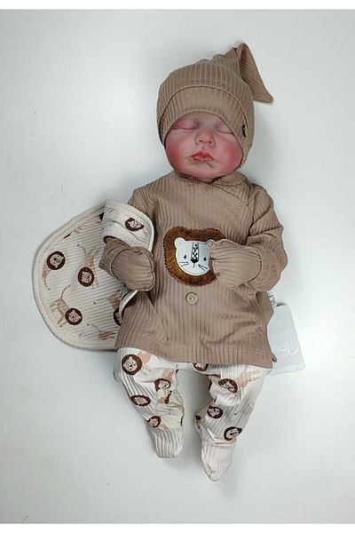 İmaj Men's Lion Embroidered 5-Piece Hospital Exit Set