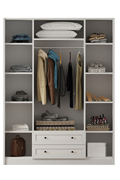 Rabi Rumy-s1 Country 4 Kapak 2 Çekmeceli Gardırop