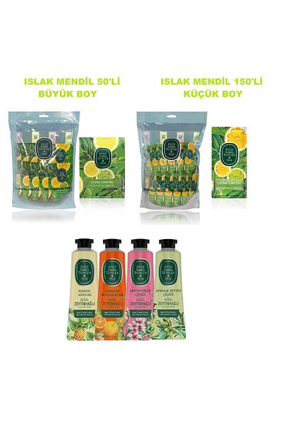 Eyüp Sabri Tuncer Eyüp Sabri̇ Tuncer Fountain Lemon, 4-Pack Creamy Wipes 50 ml X 4