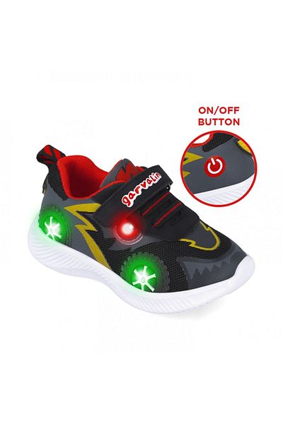 Garvalin Sneakers cu roti si leduri Garvalin 252800, negri Marime: 26