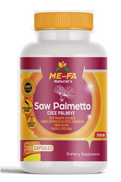 Mefa Naturals 200 Kapsül Saw Palmetto Cüce Palmiye