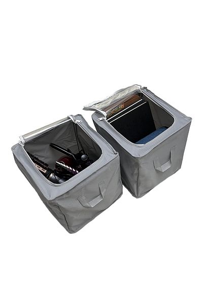 SER&YAT 4 Pieces Steel Frame Zippered Window Storage Box 30X30X30 Tensioner Storage Organizer