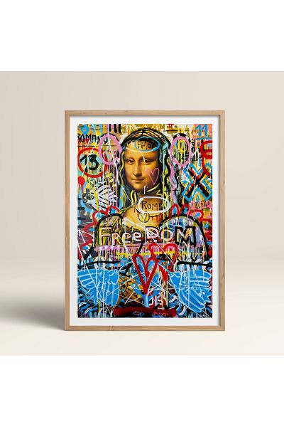 HOMEPACK Единична картина в дървена рамка, единичен плакат, картина TK/1103