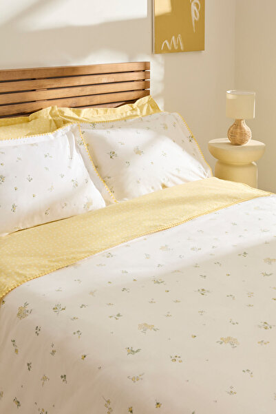 Kaşmir Home Mario Çift Kişilik Nevresim Takımı Sarı