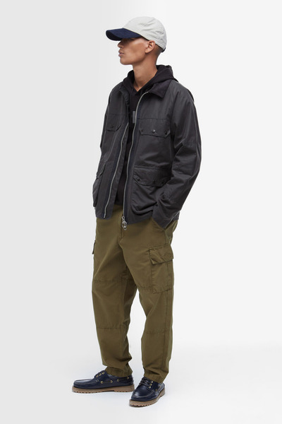 Barbour Re-Engineered Short Bedale Yağlı Ceket CH53 Charcoal