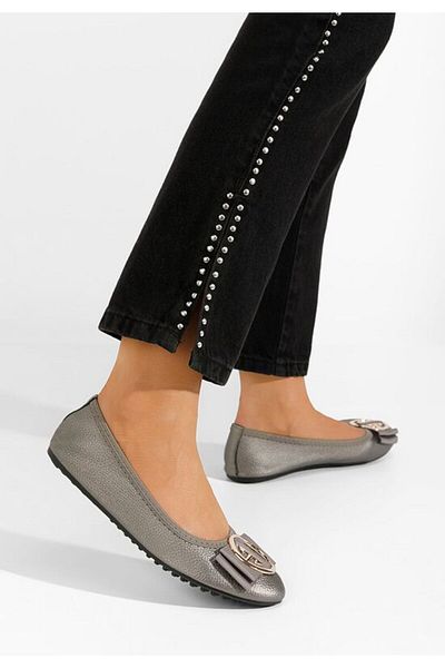B T Shoes Balerini dama Elaith gri