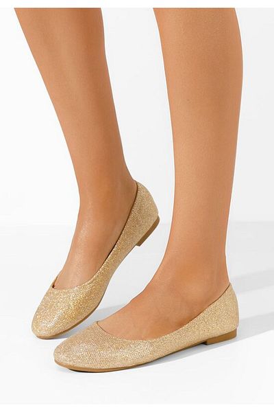 B T Shoes Elegant women's ballet flats Talicia V2 gold