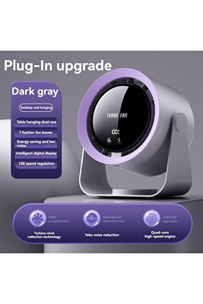 SIGHTZER ŞARJLI MASAÜSTÜ FAN MİNİ KLİMA LED EKRANLI VANTİLATÖR EV OFİS İÇİN S...