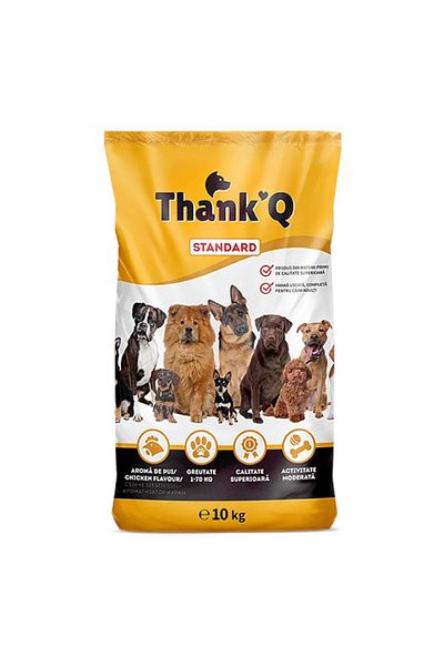 ThankQ Thank'Q STANDART Hrana uscata pentru caini adulti de toate rasele de pui, 10 kg