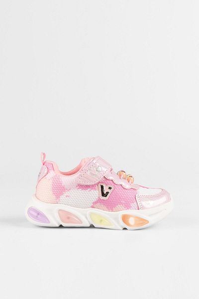 Vicco Gelato Lighted Girls Preschool Pink Sneakers