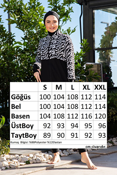 REMSA Tam Kapalı Tesettür Mayo 25217-3 Siyah