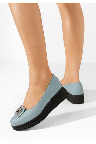 B T Shoes Balerini cu platformă Varela V2 bleu