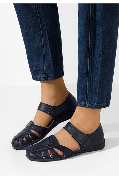 B T Shoes Balerini dama piele Emmeline navy