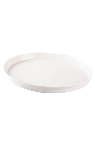 Tantitoni Space White Porcelain Double Service Plate Set 28cm