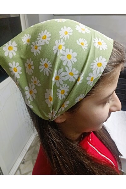 Lissa Aksesuar Bandană de păr elegantă cu model cu flori verzi pentru femei, ...