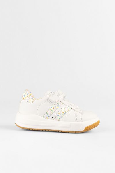 Vicco Pukky Lighted Girl Preschool White Sneaker