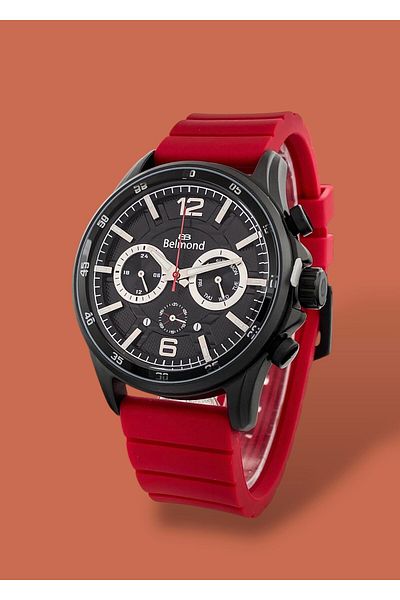 Belmond Original Functions Active 5 Atm Waterproof Silicone Cord Men's Wristwatch