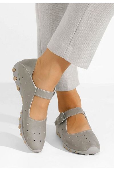 B T Shoes Balerini sport gri Flary