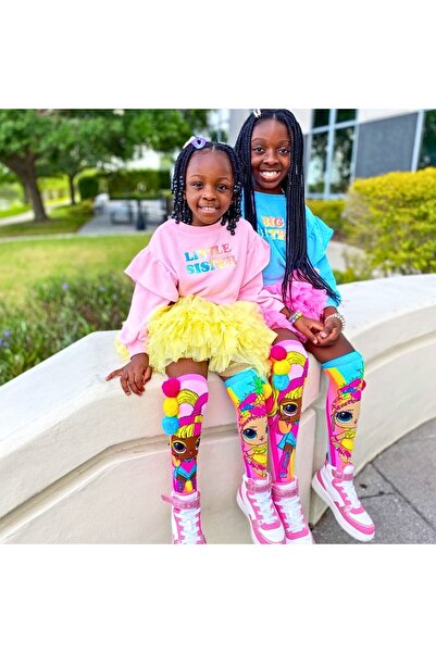 MADMIA Șosete lungi colorate Madmia pentru fete LOL Chica&Glow 6-99 ani