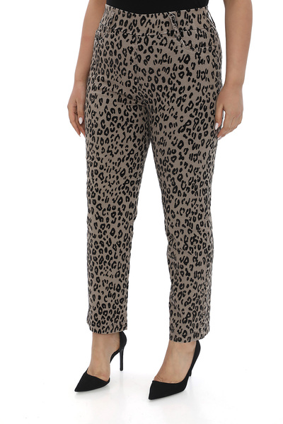 EXİTLİNE Kadın Leopar Desenli Pantolon