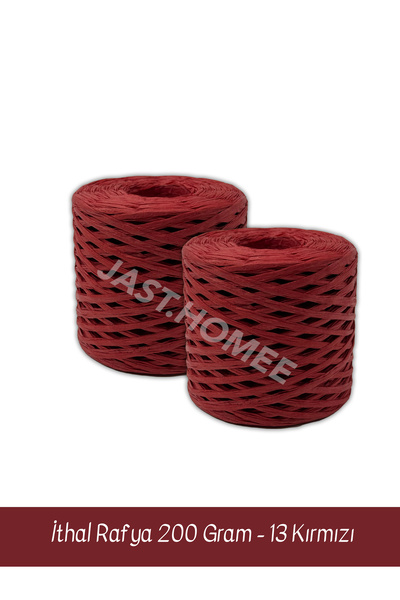 Jast Textile İthal Rafya Kağıt Ip , 2'er Adet , 200'er gram