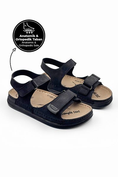 Beınsteps Καθημερινά Σανδάλια Unisex Άνετα Ορθοπεδική Σόλα Velcro Σανδάλια