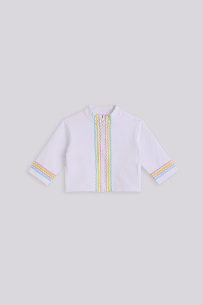 GB Baby BG Store Kız Bebek Beyaz Eşofman Üstü