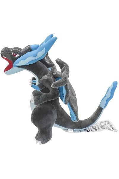 e-life shop İthal Kumaş XXL Pokemon Mega Charizard X Ejderha Figür Peluş Oyuncak Uyku & Oyun Arkadaşı 120 cm.