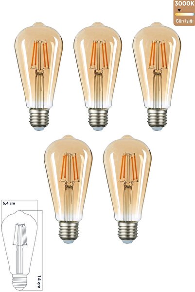 Heka Led E27 St64 Ampul 6W 2500K (Gün Işığı) ERD-81