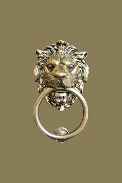 ÖZDEN BRONZ PİRİNÇ KAPI ASLAN TAK TAK