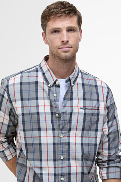 Barbour Laggon Tartan Slim Fit Gömlek TN40 Bleached Pine Tartan