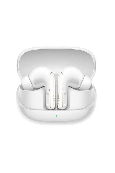 Xiaomi سماعات شاومي بودز ٥ برو BHR9642GL - بيضاء | سماعات ثلاثية، إلغاء ضوضاء فعال، تشغيل لمدة ٤٠ ساعة، تحكم بالذكاء الاصطناعي، صوت aptX™