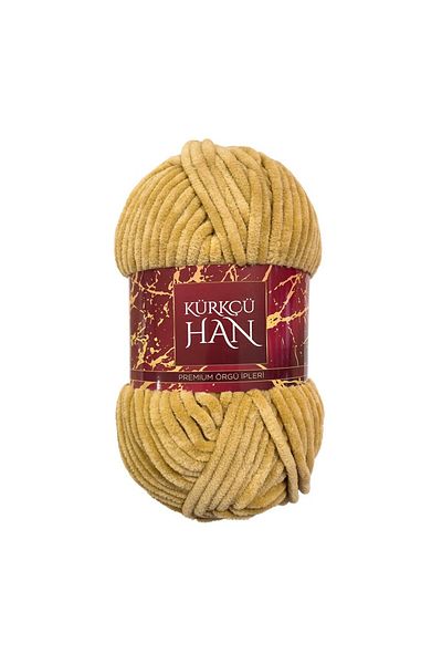 Kürkçü Han Coarda de catifea Cafea cu lapte 100gr 95mt Coarda de tricotat Kdfn018