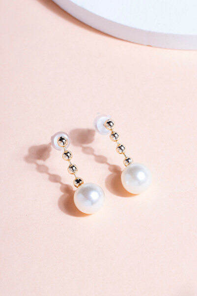 Elika Silver Kadın İnci Model Modern Küpe CKP9963