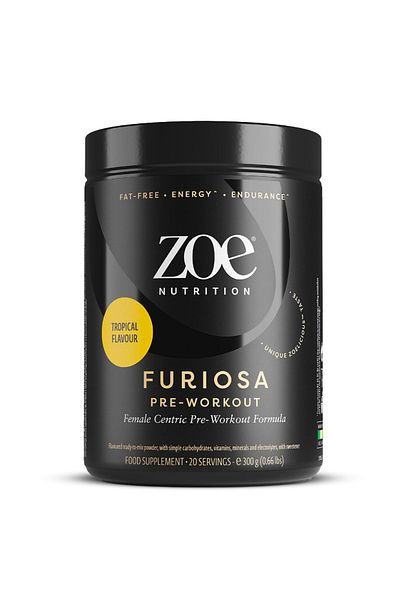 zoe nutrition Furiosa Pre-workout, Tropical, 300 Gm