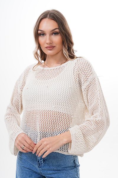 ŞİMAL Cardigan tricotat cu mărgele de perle pentru femei 250398   -
