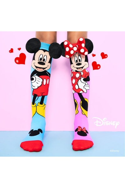 MADMIA Цветни дълги чорапи за момичета с фентъзи Мики и Мини 6-99 години