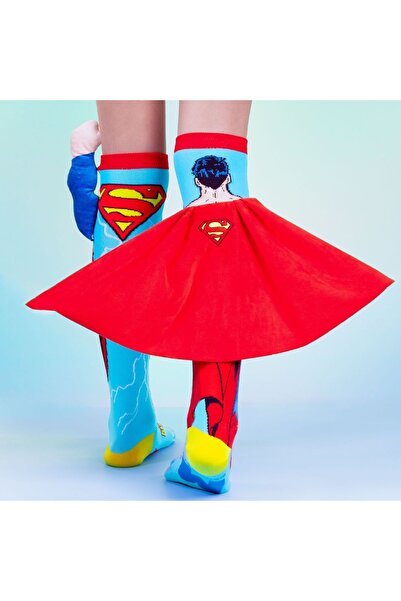 MADMIA Șosete lungi colorate pentru băieți Superman 6-99 ani