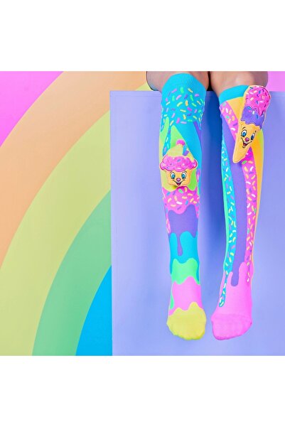 MADMIA Дълги цветни чорапи Madmia за момичета Сладолед и мъфини 6-99 години