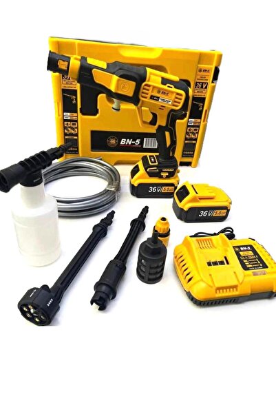 BN5 BN-5 Akülü Yüksek Basınçlı Bahçe ve Oto Yıkama (Sarı)