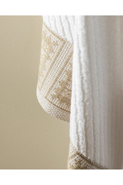 Madame Coco Zeste 100% бавовняний банний рушник - білий/бежевий