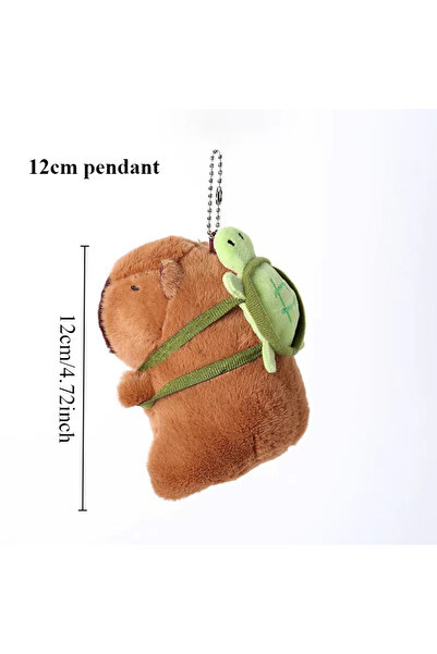 Choice7 حقيبة ظهر قطيفة من TT CPBLA Capybara مقاس واحد مع قلادة من الفرو على ...