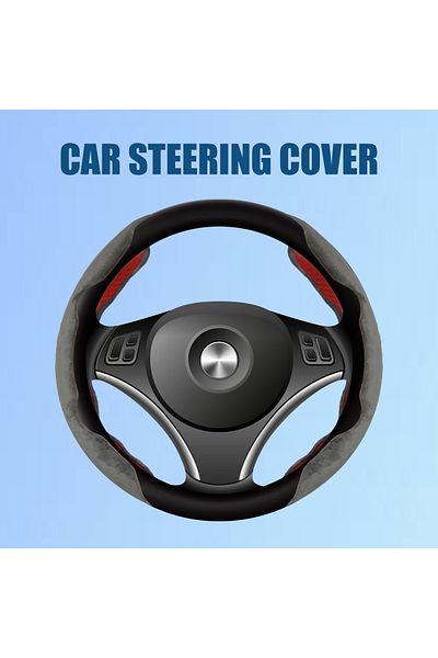 Roca Premium Steering Wheel Cover – Anti-Slip, Comfortable Grip, Universal Fit for Cars & SUVs Grey