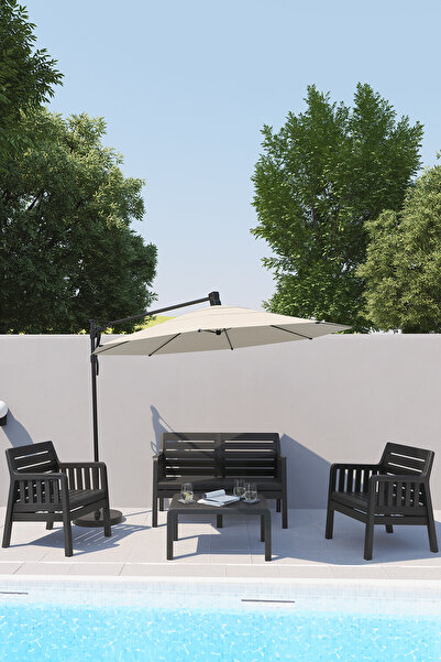 MOBETTO Lara Mindersiz 2+1+1 S Bahçe Balkon Takımı