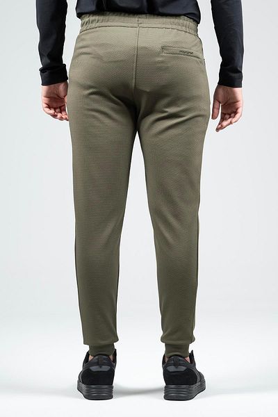 MARATON Regular Men's Ribbed Open Leg Khaki Sweatpants 22658