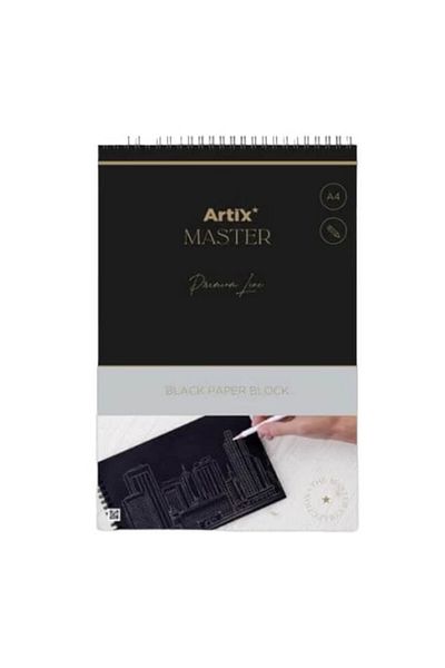 Artix Bloc desen A4 Artix 40 file 20 gr. foi negre
