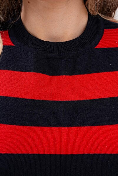 Figo Striped Knitwear Blouse